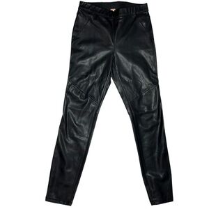 Free people faux leather legging black lined sz 27 Lana